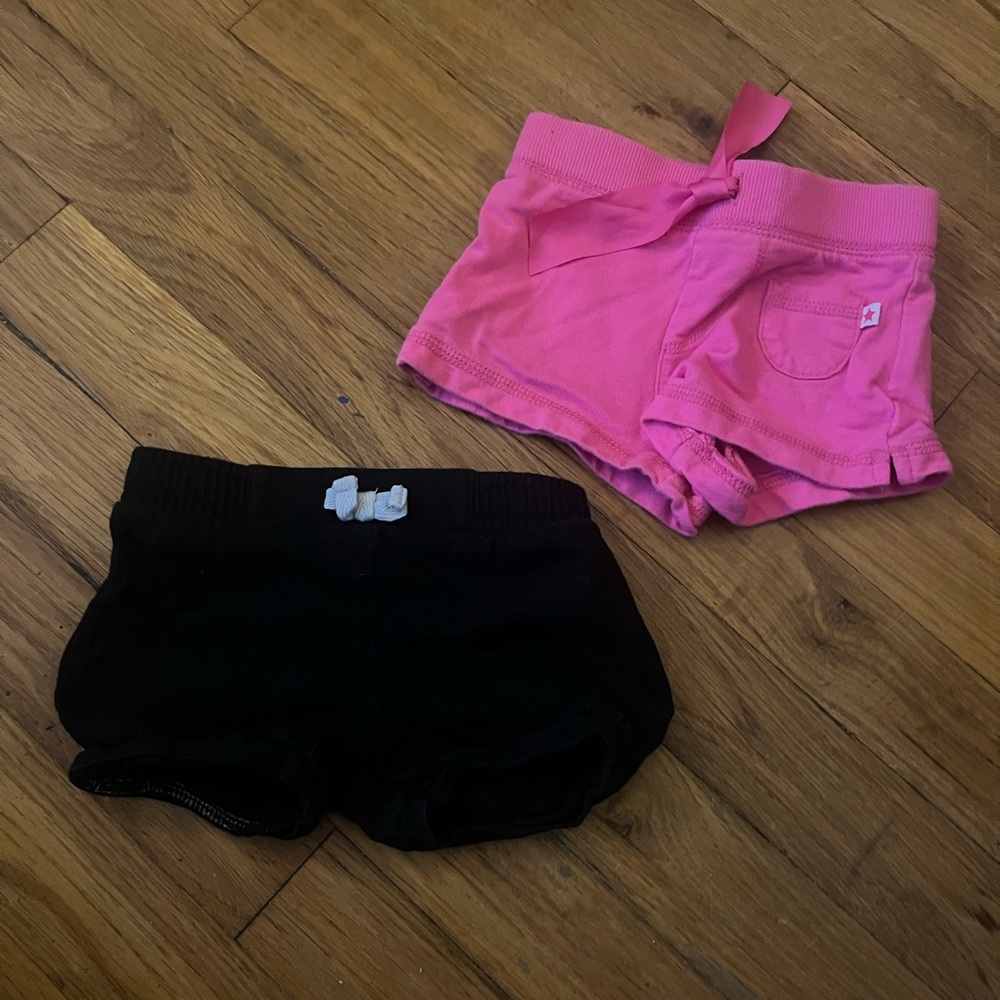 Jumping Beans and carters Black Baby Shorts